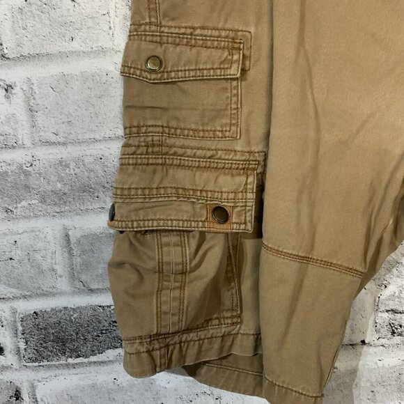 Vintage Iron Co. Khaki Cargo Utility Shorts - Picture 3 of 9
